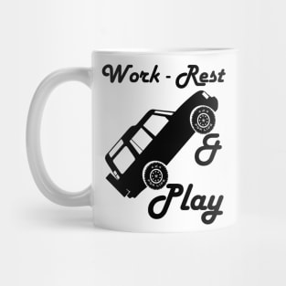 Work, Rest, Play - Discovery - Mars (Parody) Mug